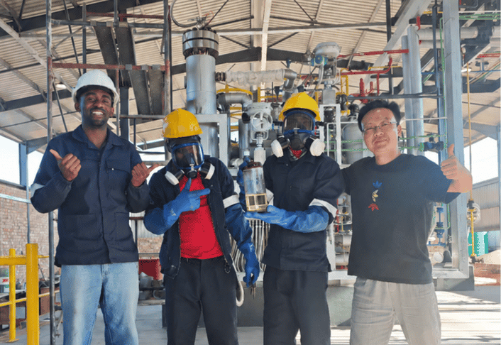 La planta de KAPSOM en Namibia supera la prueba piloto.